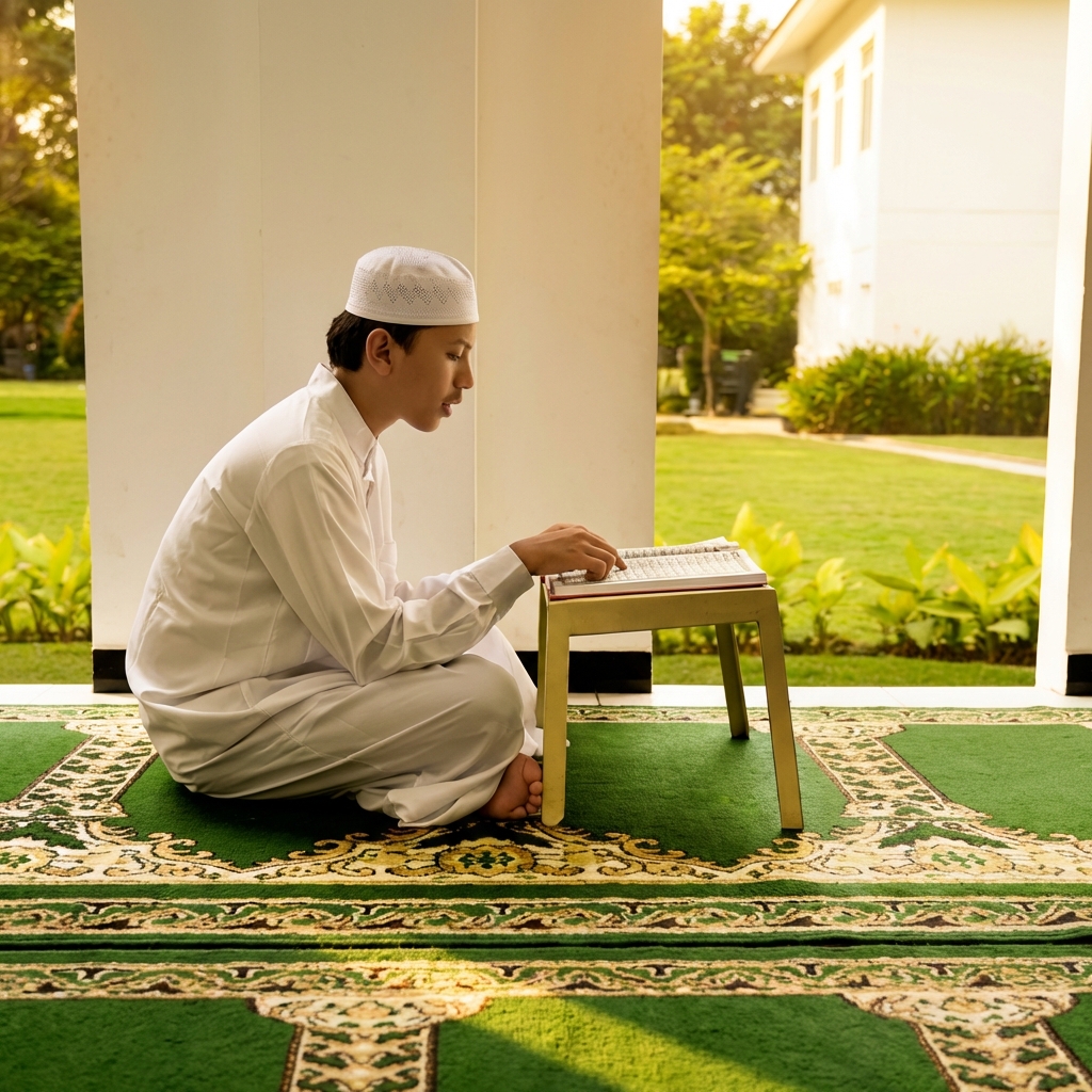 Child Reading Quran